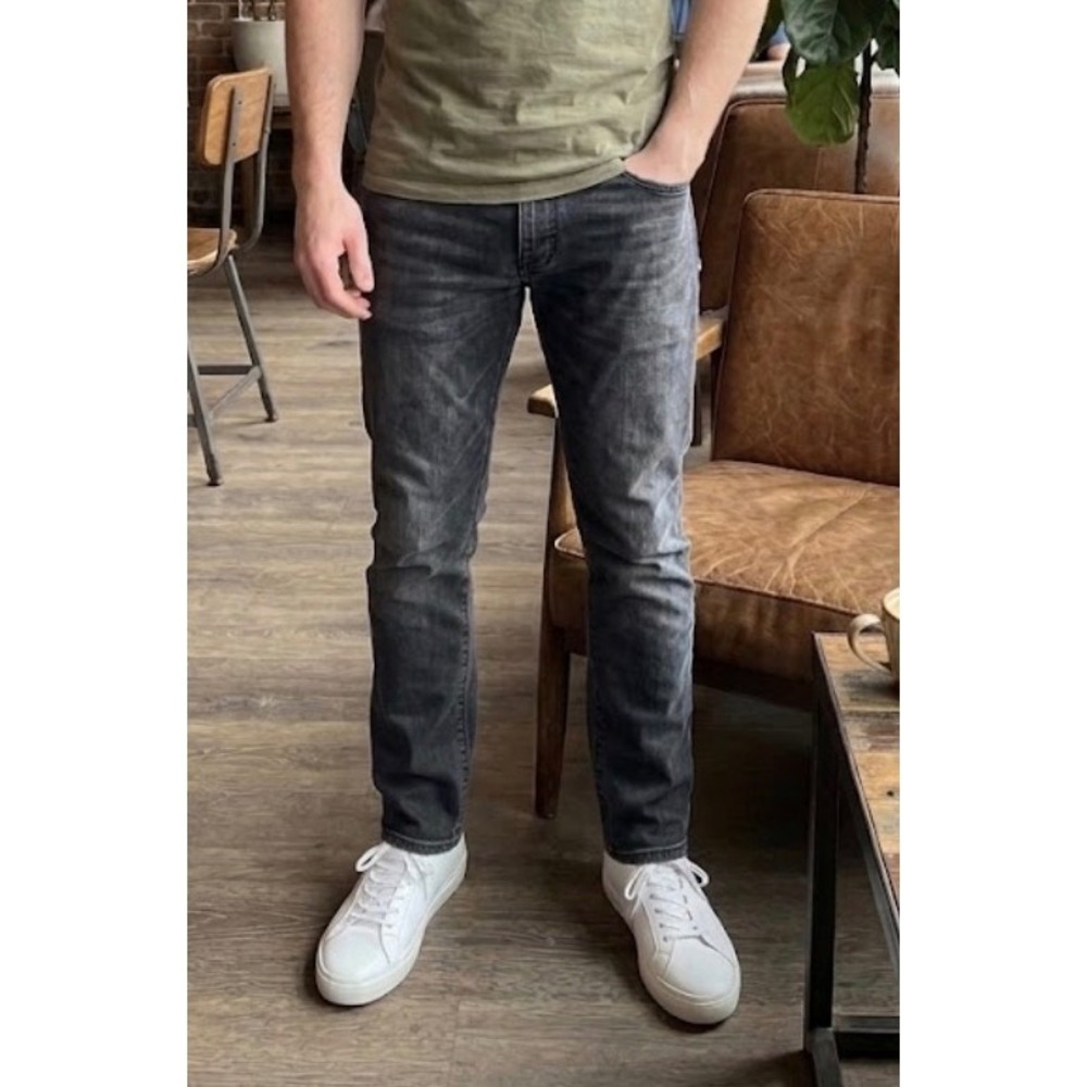 Joseph Abboud Mens Slim Fit Faded Black Stretch‎ Denim Jeans 36x32